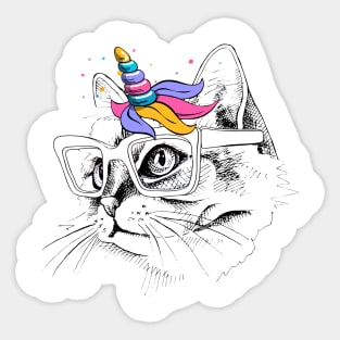 Caticorn Is My Valentine, Unicorn Valentine Sticker